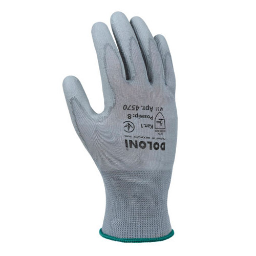 Рабочие перчатки DOLONI 4570 с полиуретановым покрытиемснеполный облив размер 8